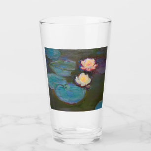 Copo De Pint Pintura de Lírios de Água de Monet Lagoa Lírios de