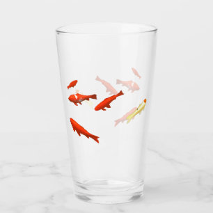 Copo De Pint Pintura de peixes dourados