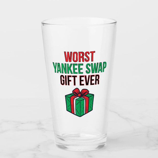 Copo De Pint Pior presente de Yankee Swap já visto (Frente)