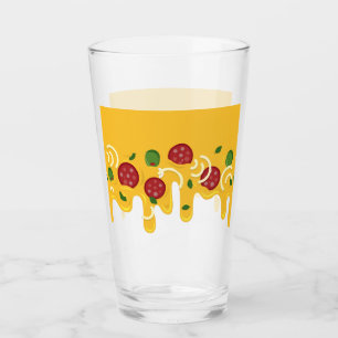 Copo De Pint Pizza de Queijo Derretido Divertida Retro Keto Fes