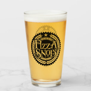 Copo De Pint Pizza Snob - amante de pizza engraçado