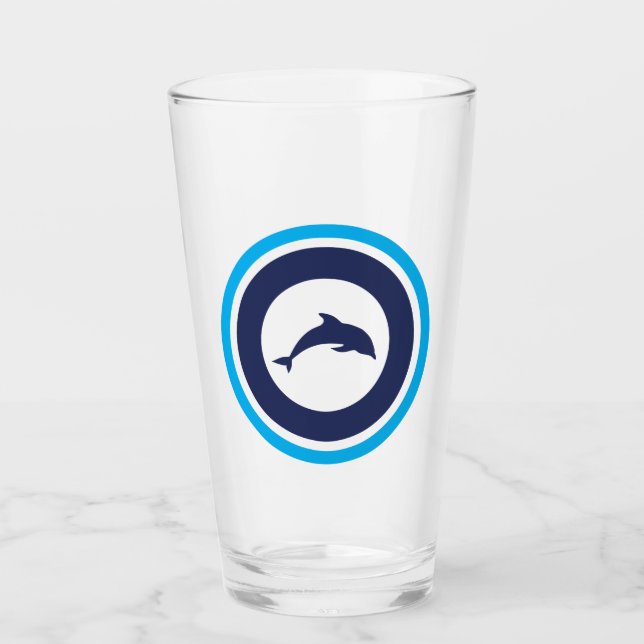 Copo De Pint PJK 16oz Glass / dolphin (Frente)