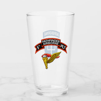 Copo De Pint Placa de infantaria de 5 (Pathfinder) Vidro de cer