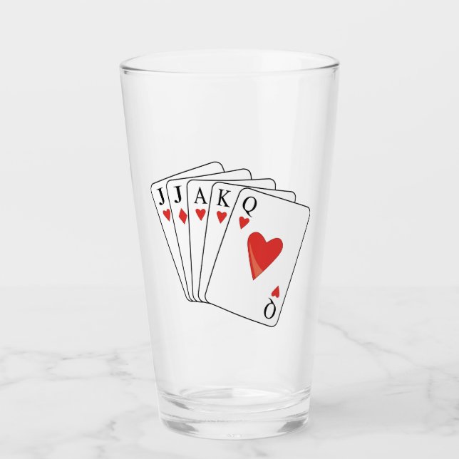 Copo De Pint Placas Euchre (Frente)