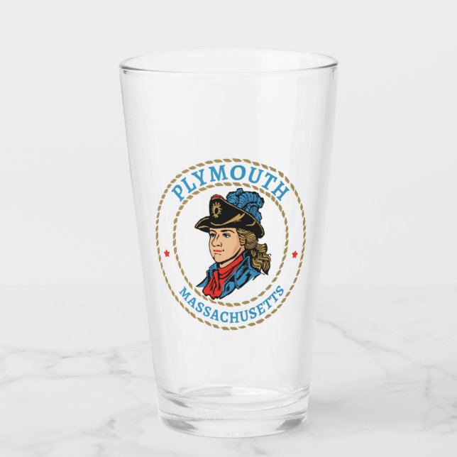 Copo De Pint Plymouth Massachusetts Colonial (Frente)