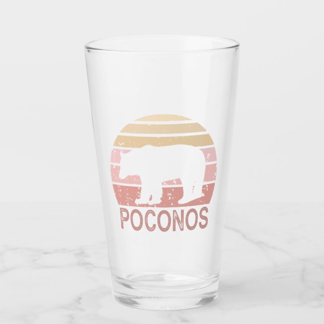 Copo De Pint Poconos - Urso Retroativo (Frente)