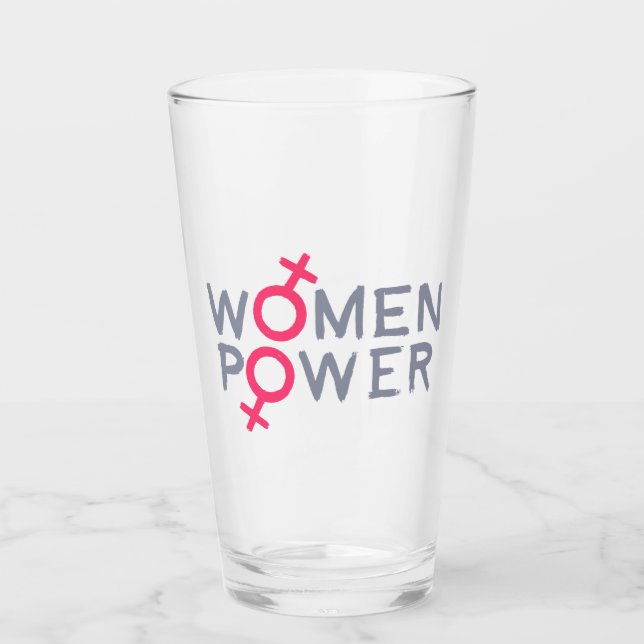 Copo De Pint Poder das mulheres (Frente)