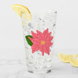 Copo De Pint Poinsétia de Natal rosa