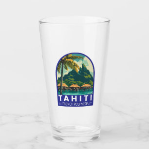Copo De Pint Polinésia Francesa Viagem de Arte Emblema