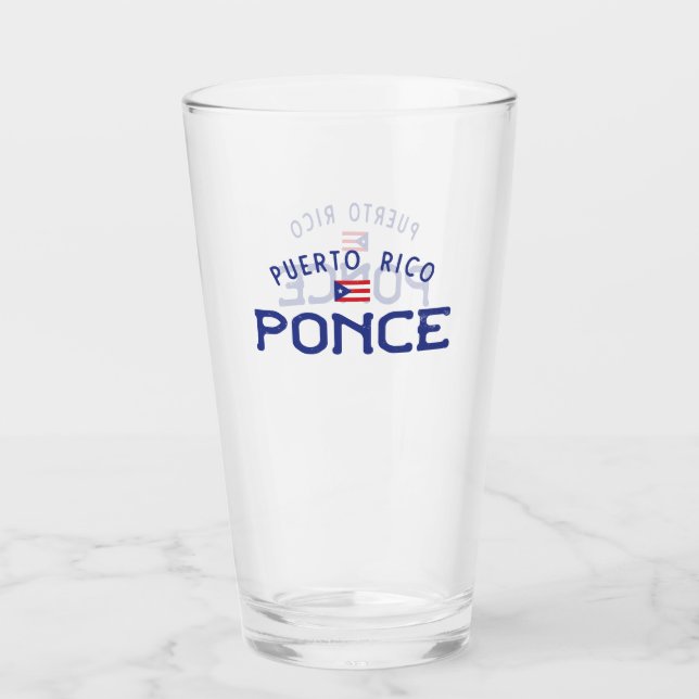 Copo De Pint Ponce afligido Puerto Rico (Frente)