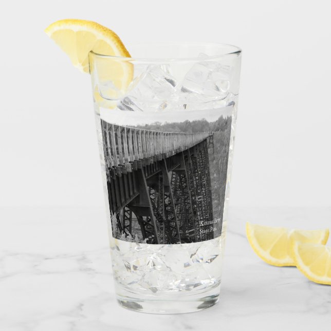 Copo De Pint Ponte Kinzua Skywalk Souvenir (Gelo frontal)