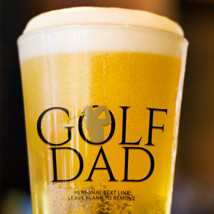 Copo De Pint Ponto Dourado "PAI GOLF" Legal da Tendência