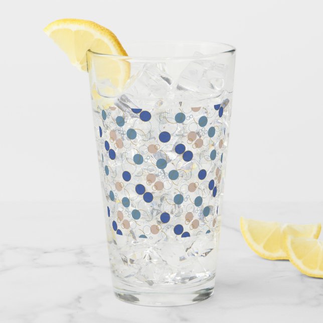 Copo De Pint Pontos de cor da areia da praia (Gelo frontal)