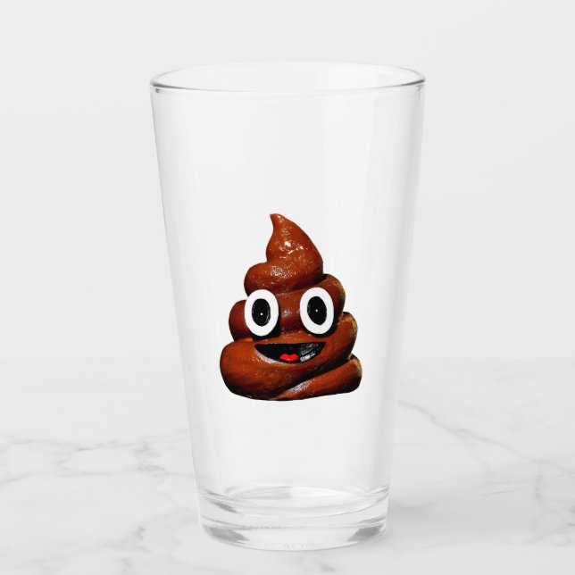 Copo De Pint Poop, emoji, tumbler 🥃 (Frente)