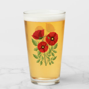 Copo De Pint Poppy alegre Flores de Verão