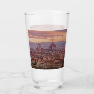 Copo De Pint Pôr do sol sobre Florença, Itália