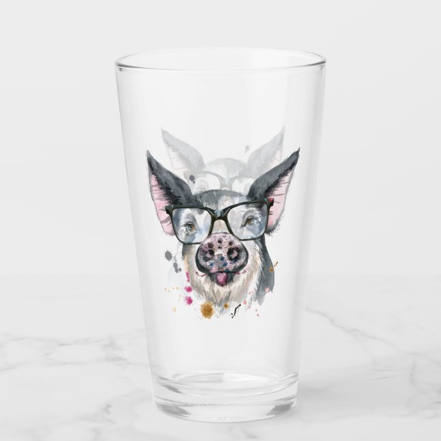 Copo De Pint Porco na moda (Frente)