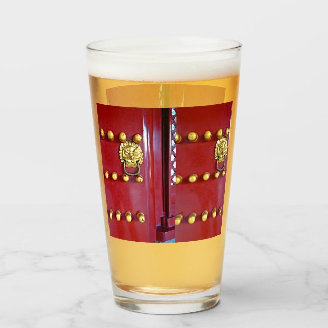 Copo De Pint Porta da China Knocker (Frente (Preenchido))