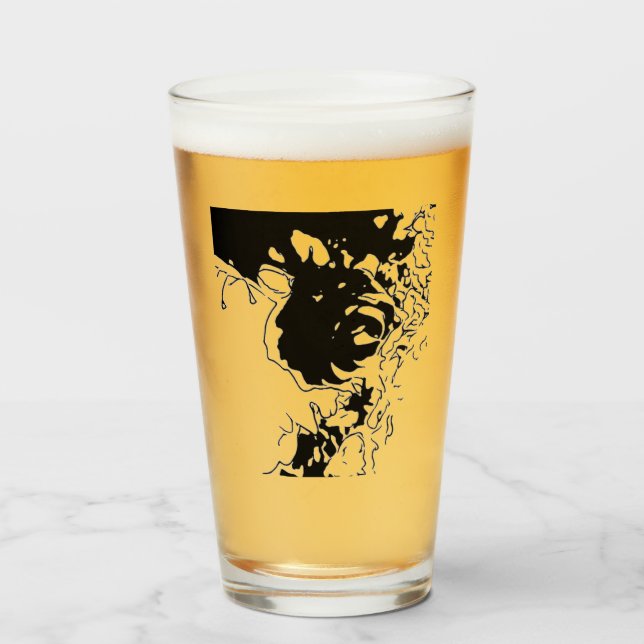 Copo De Pint Porta da Flor (Frente (Preenchido))