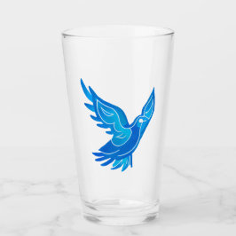 Copo De Pint Porta de Paz Azul e Branco