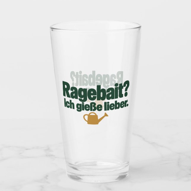 Copo De Pint Prefiro regar as plantas - Ragebait pode esperar (Frente)