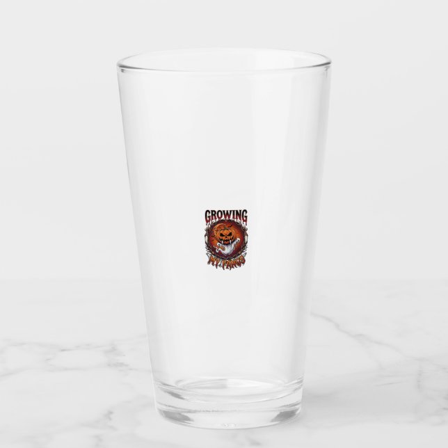 Copo De Pint Presas Crescentes Morcego Fantasma Abóbora Vampiro (Frente)