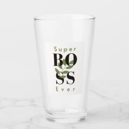 Copo De Pint Presente da Super Boss Ever Glass para chefe