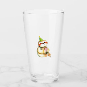 Copo De Pint Presente de aniversário de preguiça cute chapéu de