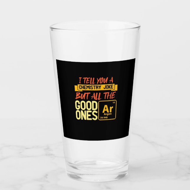 Copo De Pint Presente de aniversário | Digo-Te Uma Química (Frente)