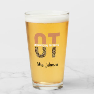 Copo De Pint Presente de Apreciação do Terapista OT Personaliza