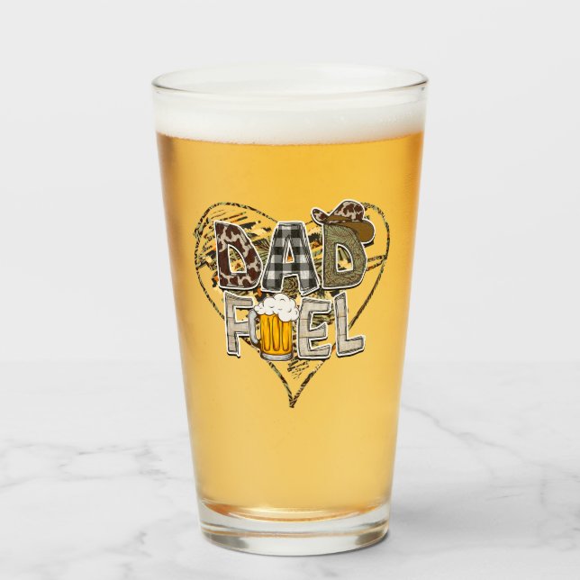 Copo De Pint Presente de cerveja a combustível do pai para o Pa (Frente (Preenchido))