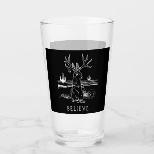 Copo De Pint Presente de coelho  Acredite em Jackalope