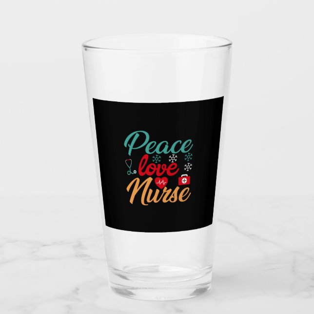 Copo De Pint Presente de Enfermeira | Enfermeira de paz (Frente)