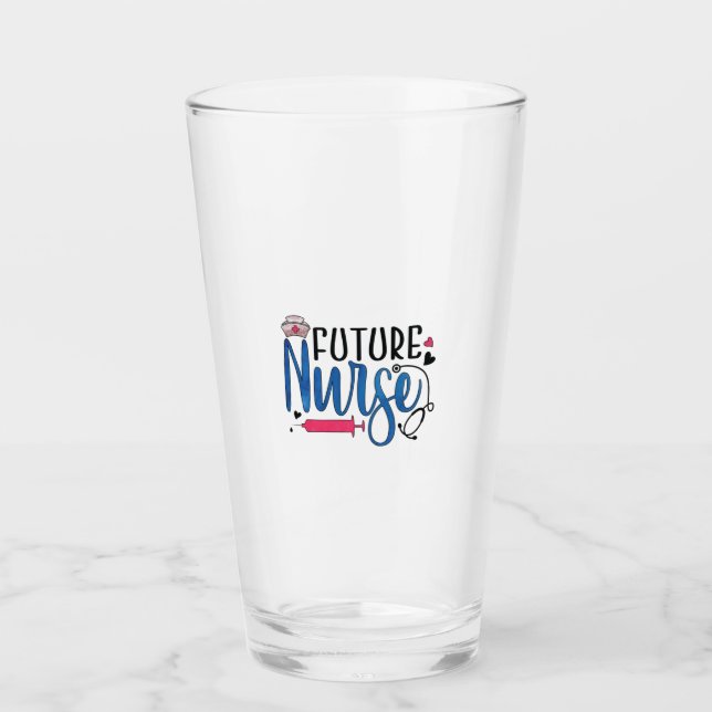 Copo De Pint Presente de Enfermeira | Enfermeiros Futuros (Frente)