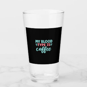 Copo De Pint Presente de Enfermeira Meu Tipo De Sangue É Café