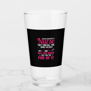 Copo De Pint Presente de Enfermeira Nunca Desrespeitar Um Enf