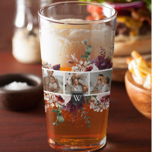 Copo De Pint Presente de Flores Coloridas da Família Trendy Col