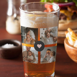 Copo De Pint Presente de Foto Personalizada da Família de Colag
