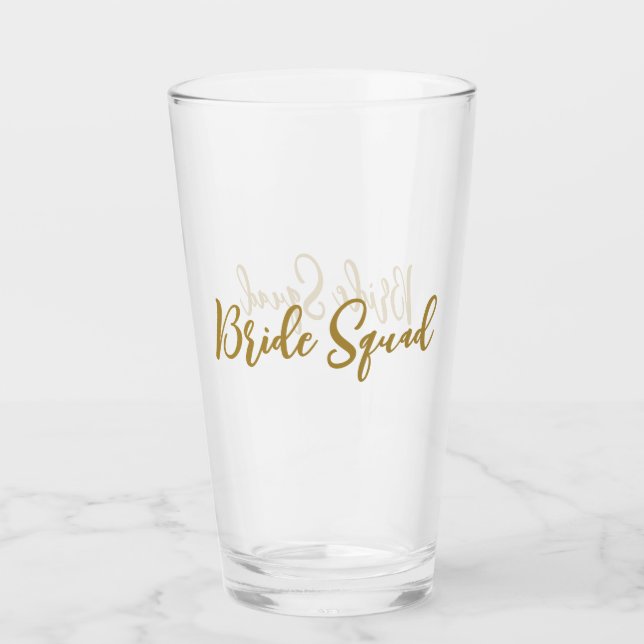 Copo De Pint presente de madrinha de casamento com texto simple (Frente)