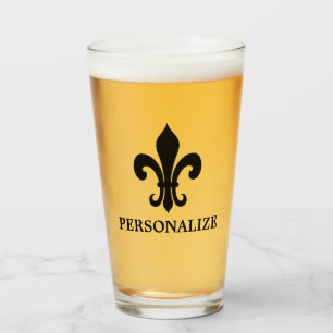 Copo De Pint Presente de vidro personalizado de pulgas de lis