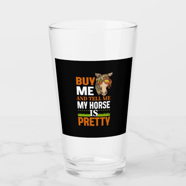 Copo De Pint Presente Equestre | Me Comprar E Me Diga (Frente)