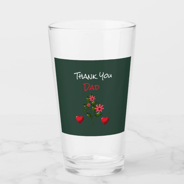 Copo De Pint Presente floral personalizado e customizado (Frente)