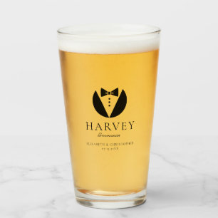 Copo De Pint Presente para Padrinho Gravata Borboleta Simples M