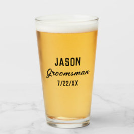 Copo De Pint Presente para Padrinhos com Texto Personalizado Fa