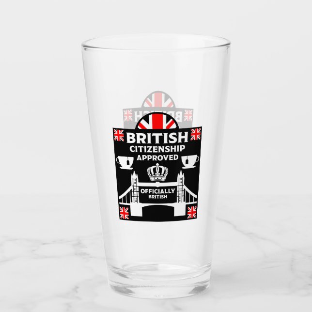 Copo De Pint Presentes de Cidadania Britânica (Frente)