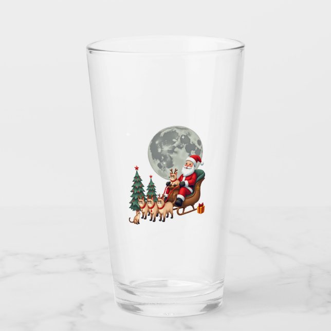 Copo De Pint Presentes de Natal de Rena Siamesa para Amantes de (Frente)
