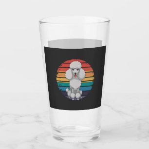 Copo De Pint Presentes Retro de Cão Amante de Poodle para Homen