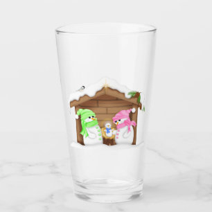 Copo De Pint Presépio de Papai Noel Natalino Fofo