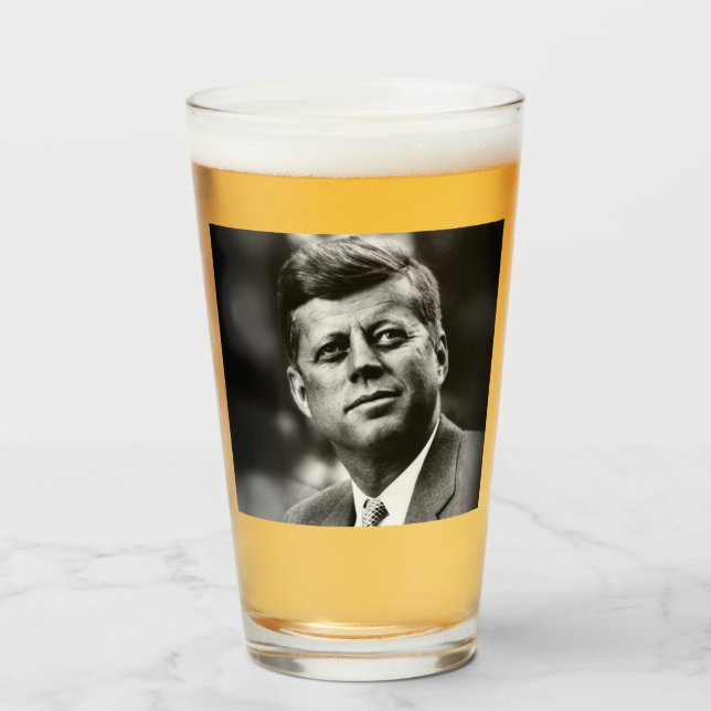 Copo De Pint Presidente de John F. Kennedy (Frente (Preenchido))