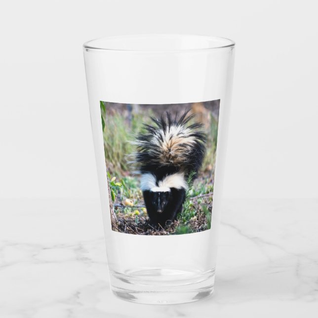 Copo De Pint Preto e branco do gambá (Frente)